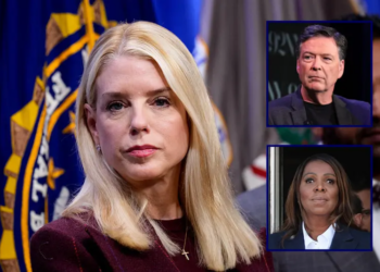 Attorney General Pam Bondi and FBI Director Kash Patel (R) appear during a news conference announcing the indictment of a former Olympic snowboarder Ryan Wedding, charging him with murder and money laundering in connection to a drug trafficking organization at the Justice Department on November 19, 2025 in Washington, DC. The Justice Department announced a fifteen-million-dollar reward for information leading to the arrest of Ryan James Wedding, the leader of a criminal drug organization who smuggled large quantities of cocaine through Colombia and Mexico for distribution in the United States and Canada. (Photo by Andrew Harnik/Getty Images) / Attorney General Pam Bondi and FBI Director Kash Patel (R) appear during a news conference announcing the indictment of a former Olympic snowboarder Ryan Wedding, charging him with murder and money laundering in connection to a drug trafficking organization at the Justice Department on November 19, 2025 in Washington, DC. The Justice Department announced a fifteen-million-dollar reward for information leading to the arrest of Ryan James Wedding, the leader of a criminal drug organization who smuggled large quantities of cocaine through Colombia and Mexico for distribution in the United States and Canada. (Photo by Andrew Harnik/Getty Images) / Nicolle Wallace (L) interviews James Comey onstage during Former FBI Director James Comey In Conversation With MSNBC