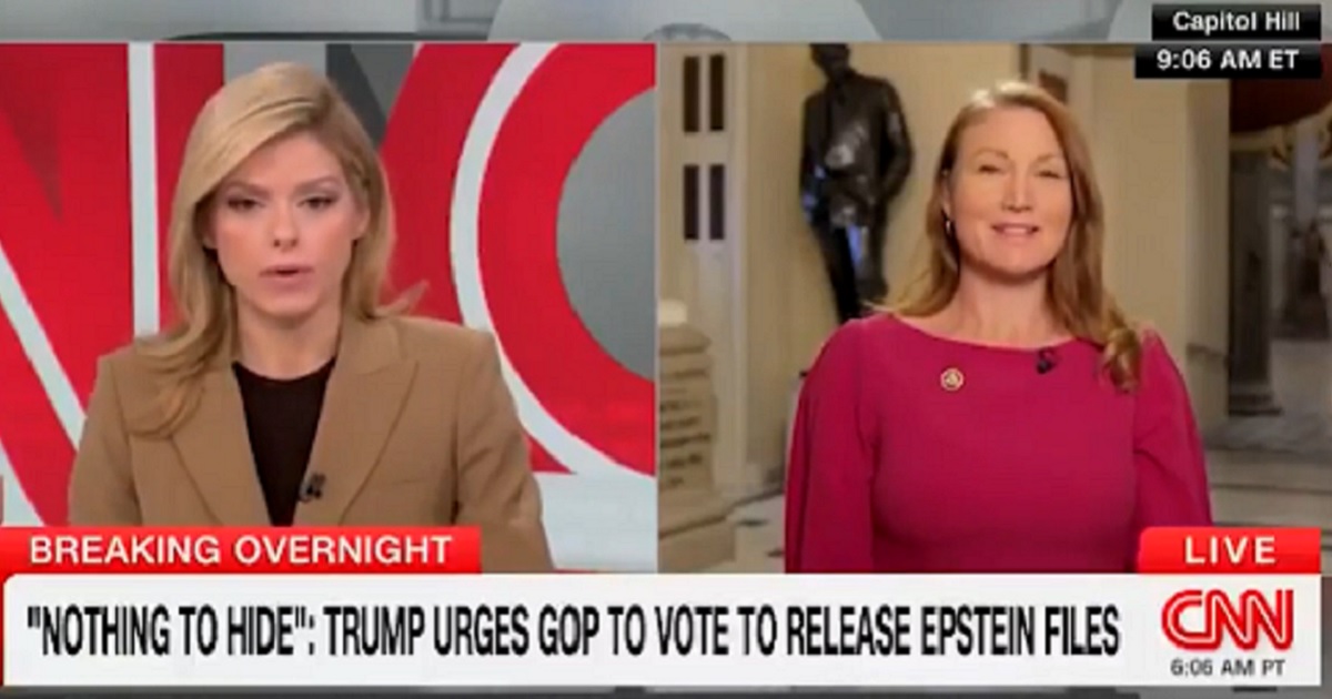 CNN's Kate Bolduan, left, interviews New Mexico Democratic Rep. Melanie Stansbury on Monday on "America's Newsroom."