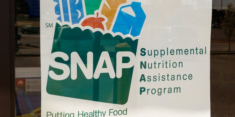 SNAP Sign Outside of Grocery Store