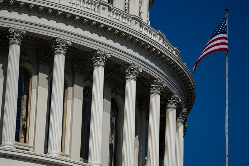 WASHINGTON, DC - SEPTEMBER 9: An exterior view of the U.S. Capitol on September 9, 2024 in Washington, DC. Members of the Senate and U.S. House of Representatives return to the Nation