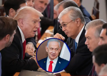 U.S. President Donald Trump, joined by lawmakers and members of his administration, delivers remarks during a dinner with leaders of Central Asian countries in the East Room of the White House on November 6, 2025, in Washington, DC. Trump hosted presidents Kassym-Jomart Tokayev of Kazakhstan, Serdar Berdimuhamedow of Turkmenistan, Sadyr Japarov of Kyrgyzstan, Shavkat Mirziyoyev of Uzbekistan and Emomali Rahmon of Tajikistan. (Photo by Andrew Harnik/Getty Images) / President of Kazakhstan Kassym-Jomart Tokayev (C), joined by President of the Uzbekistan Shavkat Mirziyoyev (2nd-R), and President of Turkmenistan Serdar Berdimuhamedow attend a dinner hosted by U.S. President Donald Trump for leaders of Central Asian countries in the East Room of the White House on November 6, 2025, in Washington, DC. President Trump hosted the leaders to discuss regional peace and critical mineral resource trade. (Photo by Andrew Harnik/Getty Images) / Israeli Prime Minister Benjamin Netanyahu meets with U.S. Vice President J.D. Vance at the Prime Minister