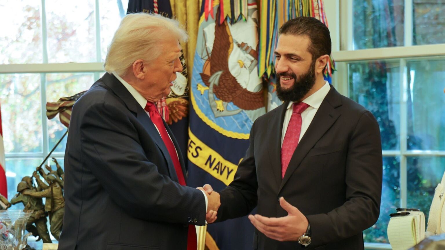 Mr Sharaa goes to Washington