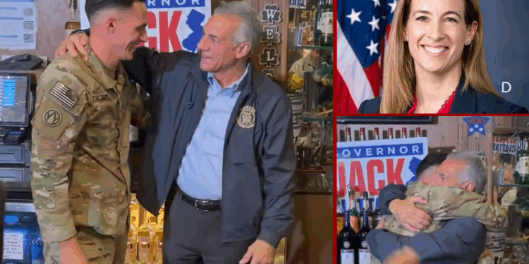 N.J. GOP gubernatorial hopeful Jack Ciattarelli’s Army Capt. son surprises him with visit on state’s election eve – One America News Network