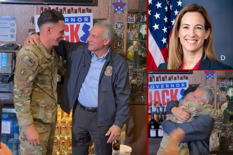 N.J. GOP gubernatorial hopeful Jack Ciattarelli’s Army Capt. son surprises him with visit on state’s election eve – One America News Network