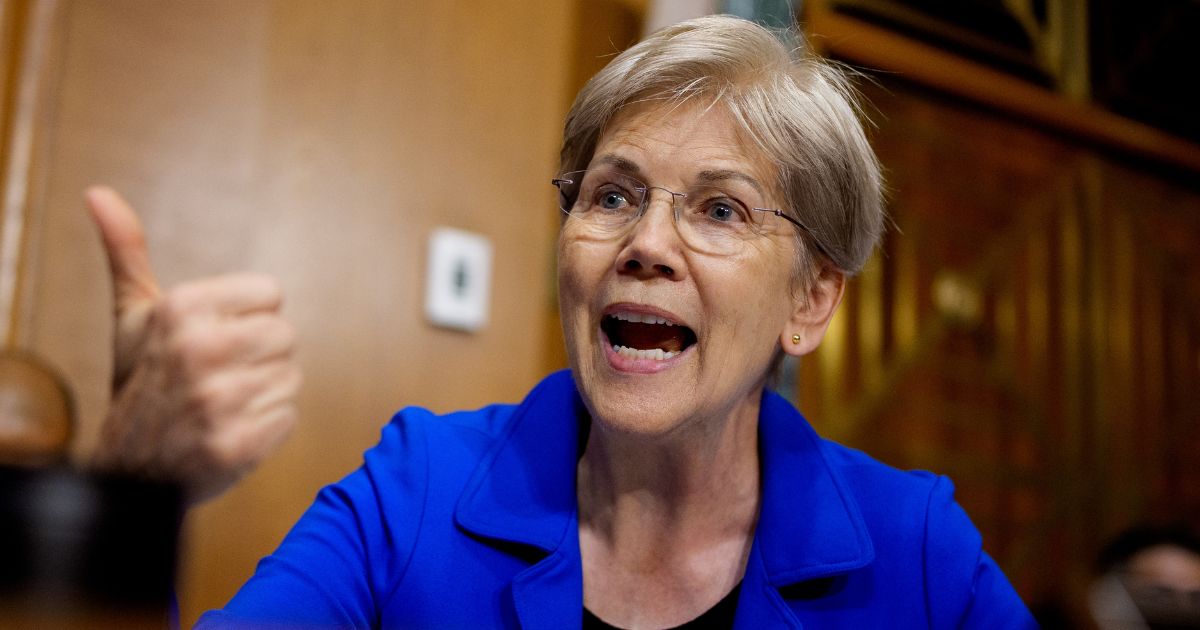 Sen. Elizabeth Warren speaks as Health and Human Services Secretary Robert Kennedy Jr. appears before a Senate Finance Committee hearing at the Dirksen Senate Office Building in Washington, D.C., on Sept. 4.