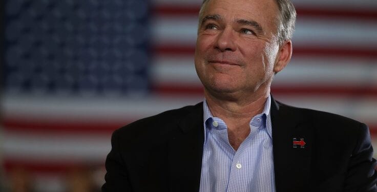 Out to Lunch? Sen. Tim Kaine Says He Was So Distracted by Virginia Elections That He Couldn't Pay Attention to Shutdown Negotiations.