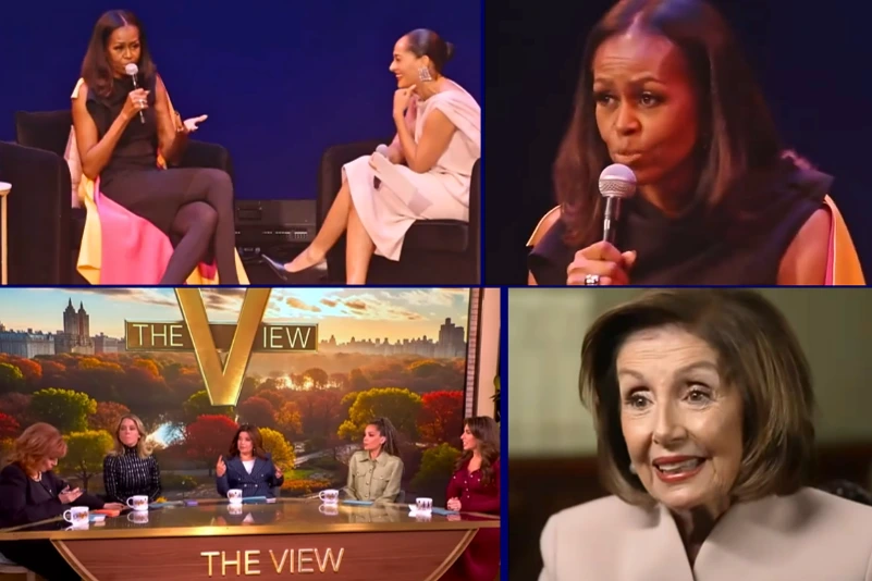 Pelosi and The View make statement disagreeing with Michelle Obama after she said the U.S. is ‘not ready’ for female president