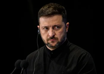 ROME, ITALY - JULY 10: Ukrainian President Volodymyr Zelensky and Italian Prime Minister Giorgia Meloni (not in picture) hold a joint press conference during the Ukraine Recovery Conference 2025 (URC2025) at Roma Convention Center La Nuvola, on July 10, 2025 in Rome, Italy. The fourth annual Ukraine Recovery Conference is taking place in Rome on July 10-11, bringing together governments and organizations from the international community committed to the long-term reconstruction of Ukraine, amid Russia