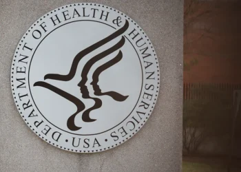 WOODLAWN, MARYLAND - MARCH 19: A sign in front of the Centers for Medicare & Medicaid Services building on March 19, 2025 in Woodlawn, Maryland. Elon Musk