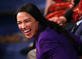 WASHINGTON, DC - JANUARY 03: U.S. Rep. Alexandria Ocasio-Cortez (D-NY) arrives for the first day of the 119th Congress in the House Chamber of the U.S. Capitol Building on January 03, 2025 in Washington, DC. Rep. Mike Johnson (R-LA) is working to retain the Speakership in the face of opposition within his own party as the 119th Congress holds its first session to vote for a new Speaker of the House. (Photo by Win McNamee/Getty Images)