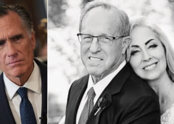 Former Senator and Republican presidential candidate Mitt Romney, left, lost his sister-in-law Carrie Romney, pictured at right with her husband George Romney, in the Oct. 10 incident.