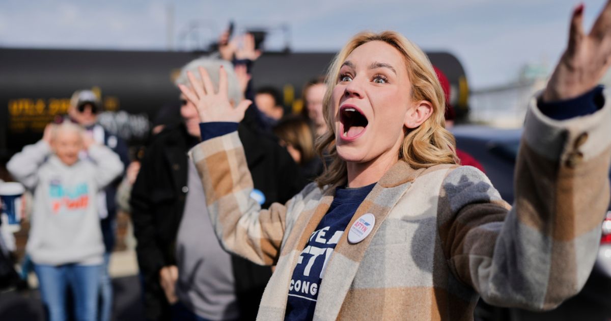 Failed Democratic congressional candidate Aftyn Behn speaks with supporters at a campaign event in Nashville, Tennessee, on Nov. 29, 2025.