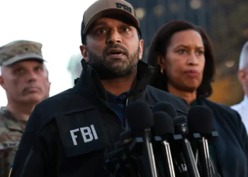 WASHINGTON, DC - NOVEMBER 26: FBI Director Kash Patel, joined by Washington, DC Mayor Muriel Bowser, speaks to the media following the shooting of two National Guard soldiers on November 26, 2025 in Washington, DC. Two West Virginia National Guard members were shot blocks from the White House. (Photo by Anna Moneymaker/Getty Images)