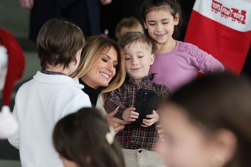 First Lady Melania attends Toys for Tots Charity Drive, sharing gifts and smiles with underprivileged children – One America News Network