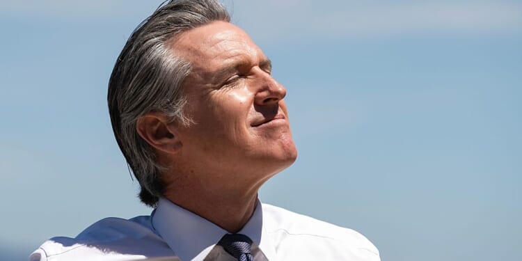 Gavin Newsom is having fun