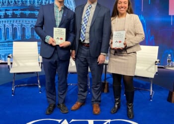 Marc Goldwein, Kurt Couchman, and Romina Boccia (from left to right)