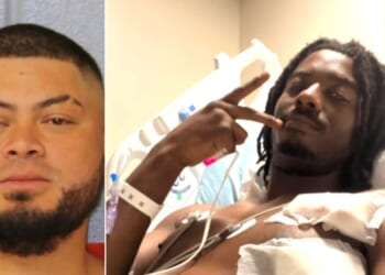 Oscar Solarzano, right, an illegal Honduran immigrant, was arrested in connection with the stabbing of Kenyon Dobie, 24, on a light rail train in Charlotte North Carolina. Dobie confronted Solarzano, who reportedly had been drinking and yelling at other passengers. Dobie told him to stop and leave everyone on the train alone.