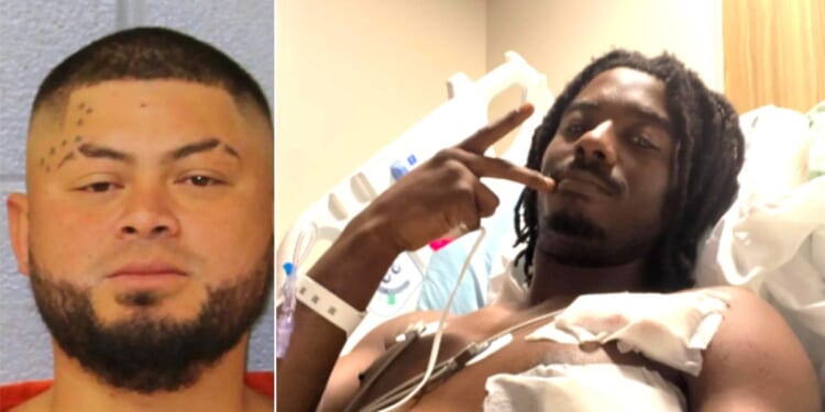 Oscar Solarzano, right, an illegal Honduran immigrant, was arrested in connection with the stabbing of Kenyon Dobie, 24, on a light rail train in Charlotte North Carolina. Dobie confronted Solarzano, who reportedly had been drinking and yelling at other passengers. Dobie told him to stop and leave everyone on the train alone.