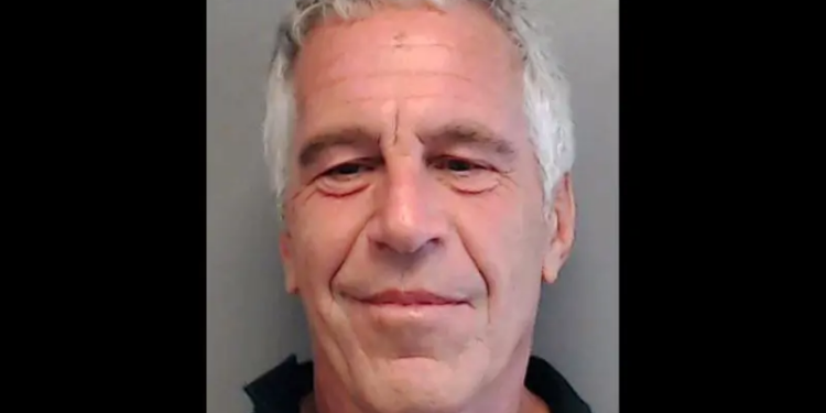 UNSPECIFIED, FL - JULY 25. 2013: In this handout provided by the Florida Department of Law Enforcement, Jeffrey Epstein poses for a sex offender mugshot after being charged with procuring a minor for prostitution on July 25, 2013 in Florida. (Photo by Florida Department of Law Enforcement via Getty Images)