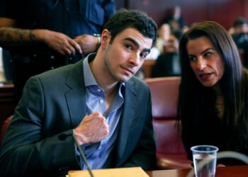 Mangione confidently ‘fist pumps’ as defense team challenges admissibility of evidence from arrest – One America News Network