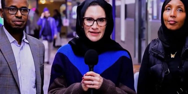 Screen capture of Minnesota Lt. Gov. Penny Flanagan - via Somali TV of Minnesota