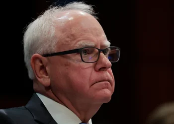 WASHINGTON, DC - JUNE 12: Minnesota Gov. Tim Walz listens during a hearing with the House Oversight and Accountability Committee at the U.S. Capitol on June 12, 2025 in Washington, DC. The committee held the hearing titled "A Hearing with Sanctuary State Governors" and questioned governors about their state immigration policies. (Photo by Anna Moneymaker/Getty Images)