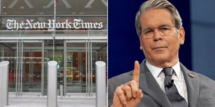 Treasury Secretary Scott Bessent called out the New York Times for its double standard in its critical reporting on President Donald Trump's health compared to how it constantly covered up and made excuses for former President Joe Biden's struggles.