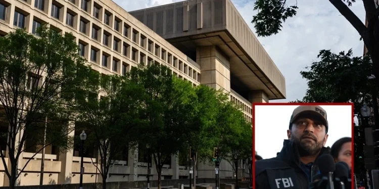 (Background) The J. Edgar Hoover building, Federal Bureau of Investigations