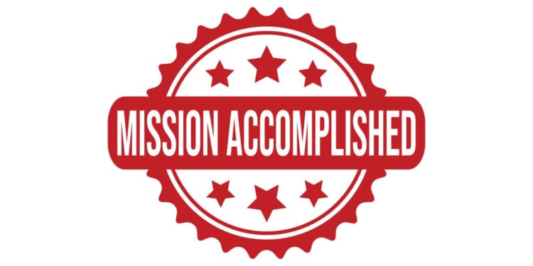 President Trump’s "Mission Accomplished" Moment