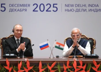 In this pool photograph distributed by the Russian state agency Sputnik, Russia