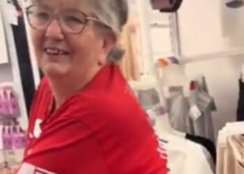 A left-wing social media user approached an elderly Target employee and harassed her choice to wear a Charlie Kirk shirt.