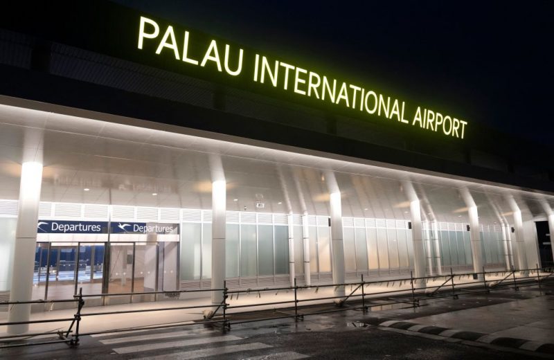 In this photo taken on April 1, 2021, the Palau international airport is seen in Koror, as Taiwan and Palau launched a rare holiday travel bubble to kickstart their battered tourist industries after successfully keeping Covid-19 infections at bay. (Photo by Richard W. BROOKS / AFP) (Photo by RICHARD W. BROOKS/AFP via Getty Images)