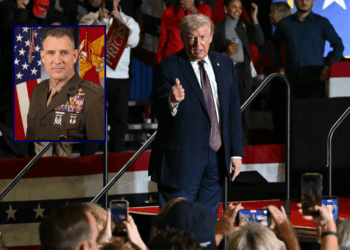 US President Donald Trump gives a thumbs up after speaking at a political rally in Rocky Mount, North Carolina on December 19, 2025. (Photo by ANDREW CABALLERO-REYNOLDS / AFP via Getty Images) / Lieutenant General Francis L. Donovan (United States Special Operations Command)