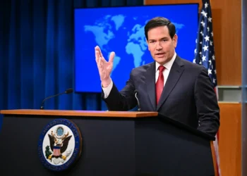 US Secretary of State Marco Rubio speaks during an end-of-year press conference in the State Department Press Briefing Room in Washington, DC on December 19, 2025. (Photo by Mandel NGAN / AFP via Getty Images)