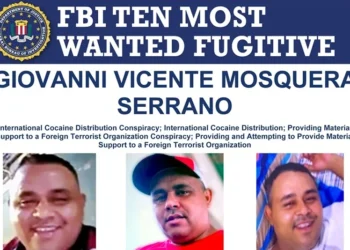 FBI Wanted Poster for Giovanni Vicente Mosquera Serrano