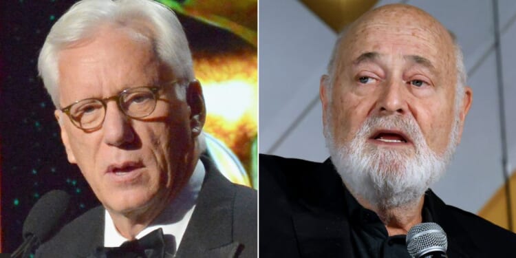 Actor James Woods, left, spoke warmly of his friendship with Rob Reiner, despite their political differences.