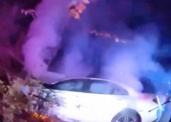 ‘Nothing But a Miracle’: Cops Save Unconscious Man From Burning Car With Seconds to Spare