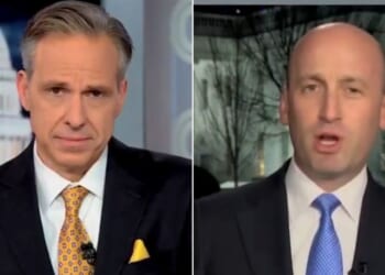 CNN's Jake Tapper, left, pretended not to understand Stephen Miller's point, so Miller hilariously accused Tapper of “doing that smarmy thing.”