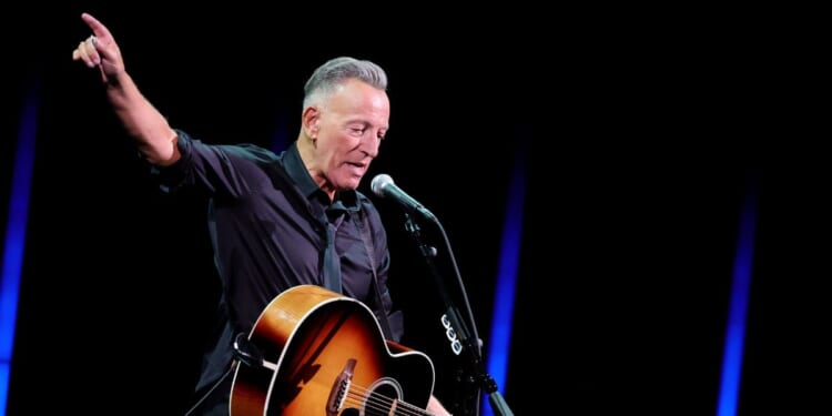 Bruce Springsteen performs onstage during the Academy Museum 5th Annual Gala in Partnership with Rolex at Academy Museum of Motion Pictures on Oct. 18, 2025, in Los Angeles, California.