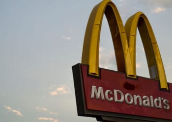 Signage on a McDonald's restaurant states "Lake Street Strong" on June 21, 2020, in Minneapolis, Minnesota.