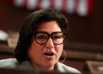 Rep. Emily Randall speaks during the House Oversight and Government Reform Committee meeting at the U.S. Capitol on March 25, 2025, in Washington, D.C.