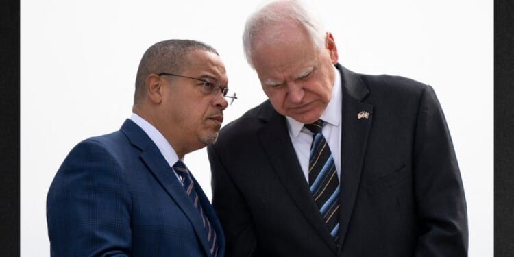 Minnesota Attorney General Keith Ellison, left, and Minnesota Gov. Tim Walz, seen in a 2024 photo, are set to testify on their state's massive fraud scandal.