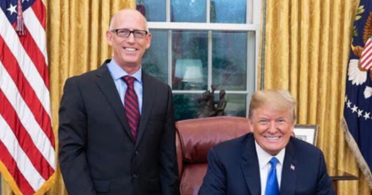 President Donald Trump lauded cartoonist Scott Adams as "a fantastic guy, who liked and respected me when it wasn't fashionable to do so."