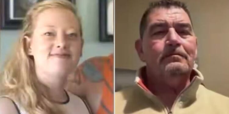 Timmy Macklin Sr., right, refused to take a CNN reporter's bait when she asked him about his former daughter-in-law, Renee Good, left.