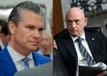 WASHINGTON, DC - JANUARY 07: U.S. Secretary of War Pete Hegseth prepares to speak to the media following a closed door briefing with senators on the U.S. the capture of Venezuela’s Nicolas Maduro and his wife, Cilia Flores, at the U.S. Capitol on January 7, 2026 in Washington, DC. Maduro and Flores were taken to New York on January 3 after they were captured by the U.S. military in Caracas. They are being detained at the Metropolitan Detention Center in Brooklyn and are expected to face federal charges related to narco-terrorism conspiracy. (Photo by Heather Diehl/Getty Images) WASHINGTON, DC - JANUARY 08: U.S. Sen. Mark Kelly (D-AZ) leaves after the Senate voted on the Venezuela War Powers Resolution at the U.S. Capitol on January 08, 2026 in Washington, DC. The Senate passed the bipartisan resolution 52-47 which will block President Trump