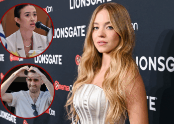 (Top left) - Israeli Noa Argamani (Photo by Richard A. Brooks / AFP) / (Bottom left) Released Israeli hostage Avinatan Or (Photo by Menahem Kahana / AFP) / Sydney Sweeney (Photo by Jon Kopaloff/Getty Images for Lionsgate)