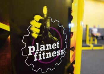 A customer works out at a Planet Fitness in Pennsylvania in a file photo from 2017.
