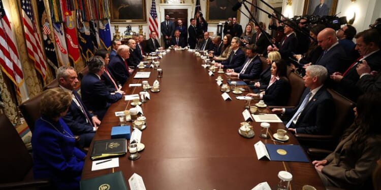 Trump holds less ‘boring’ first cabinet meeting of the year, teases economic ‘boom’ – One America News Network
