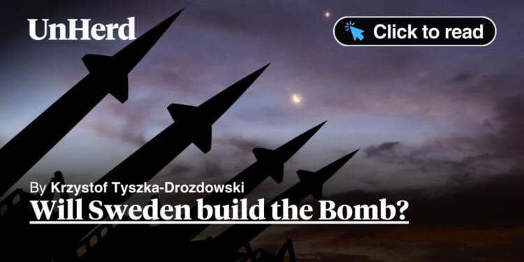 Will Sweden build the Bomb?