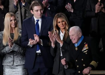 Melania Trump presents Medal of Honor to 100-year-old Navy veteran at State of the Union address – One America News Network